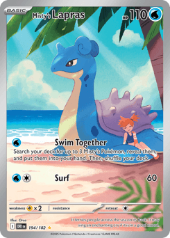 Misty's Lapras card