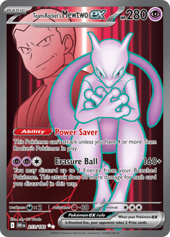 Team Rocket's Mewtwo ex card
