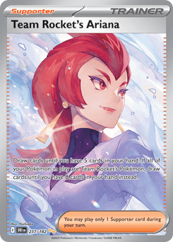 Team Rocket's Ariana card