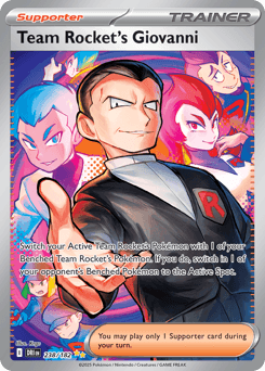 Team Rocket's Giovanni card