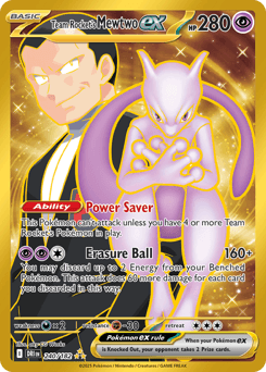 Team Rocket's Mewtwo ex card