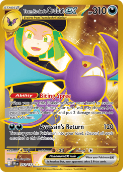 Team Rocket's Crobat ex card