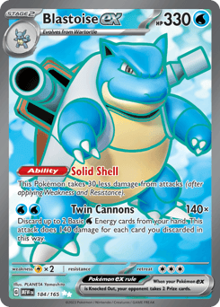 Blastoise ex card