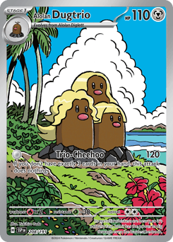 Alolan Dugtrio card
