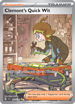 Clemont's Quick Wit card
