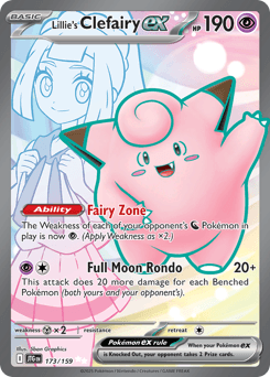 Lillie's Clefairy ex card