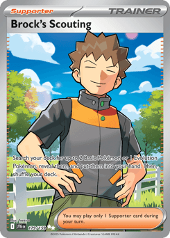 Brock's Scouting card