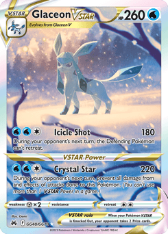 Glaceon VSTAR card