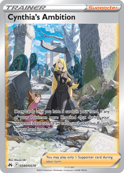 Cynthia's Ambition card