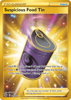 Suspicious Food Tin card
