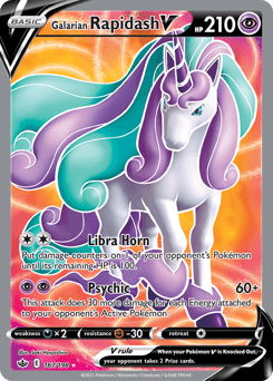 Galarian Rapidash V card
