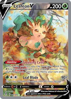 Leafeon V card