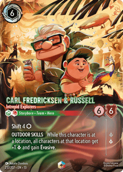 Carl Fredricksen & Russell - Intrepid Explorers card