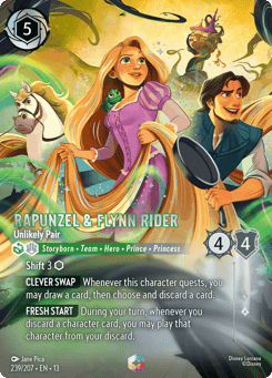 Rapunzel & Flynn Rider - Unlikely Pair card