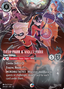 Dash Parr & Violet Parr - Super Siblings card