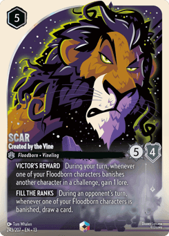 Scar - Created by the Vine card