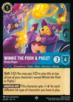 Winnie the Pooh & Piglet - Hunny Mages card