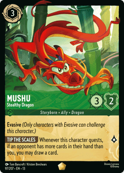 Mushu - Stealthy Dragon card