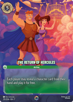 The Return of Hercules card