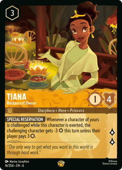 Tiana - Restaurant Owner card