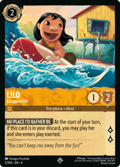 Lilo - Escape Artist card