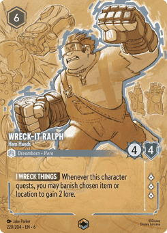 Wreck-It Ralph - Ham Hands card
