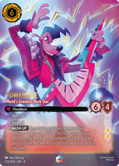 Powerline - World's Greatest Rock Star card