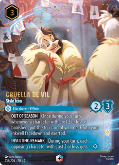 Cruella De Vil - Style Icon card