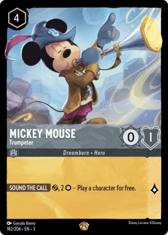 Mickey Mouse - Trumpeter card