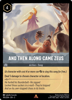 And Then Along Came Zeus card