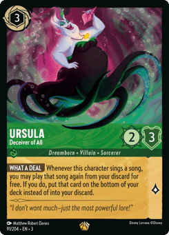 Ursula - Deceiver of All card