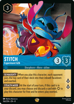 Stitch - Experiment 626 card