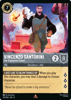 Vincenzo Santorini - The Explosives Expert card