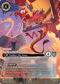 Mushu - Your Worst Nightmare card
