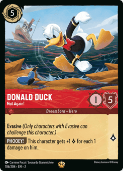 Donald Duck - Not Again! card
