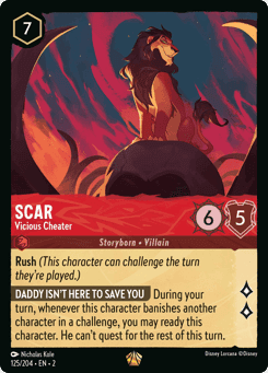 Scar - Vicious Cheater card