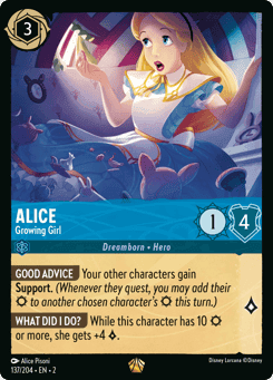 Alice - Growing Girl card