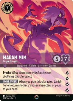 Madam Mim - Purple Dragon card