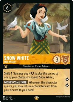 Snow White - Well Wisher card