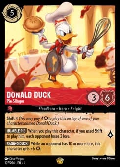 Donald Duck - Pie Slinger card