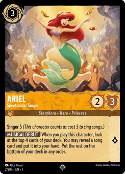 Ariel - Spectacular Singer card