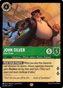 John Silver - Alien Pirate card