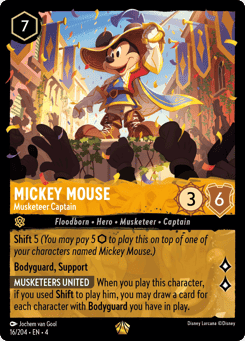 Mickey Mouse - Musketeer Captain card