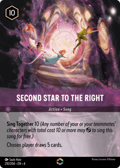 Second Star to the Right card
