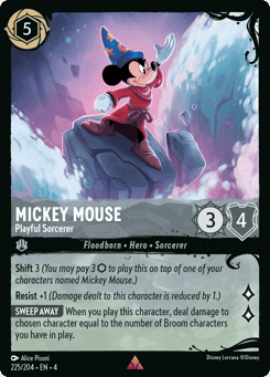 Mickey Mouse - Playful Sorcerer card