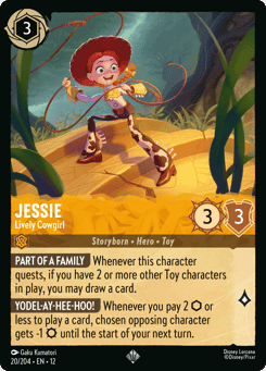 Jessie - Lively Cowgirl card