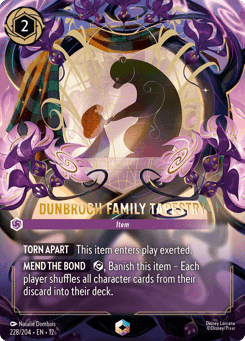 DunBroch Family Tapestry card