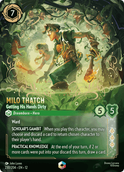 Milo Thatch - Getting His Hands Dirty card