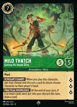 Milo Thatch - Getting His Hands Dirty card