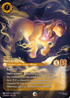 Simba - King in the Making card